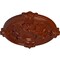Ekena Millwork Hamilton Ceiling Medallion (Fits Canopies up to 3 3/4"), Hand-Painted Firebrick, 17 3/8"OD x 1 3/4"P CM17HAFIF - alternate 2